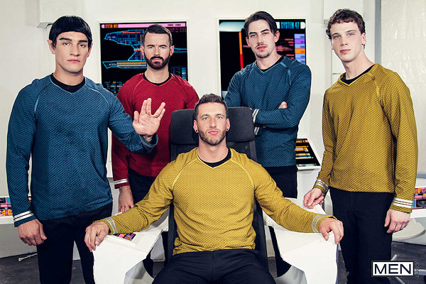 Orgy with the crew of Star Trek