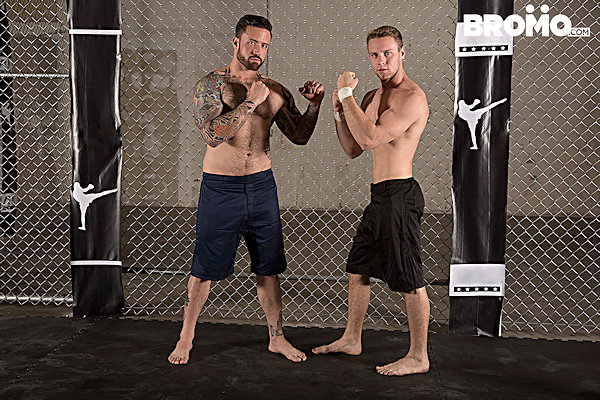 Jordan Levin & Brandon Evans as boxers